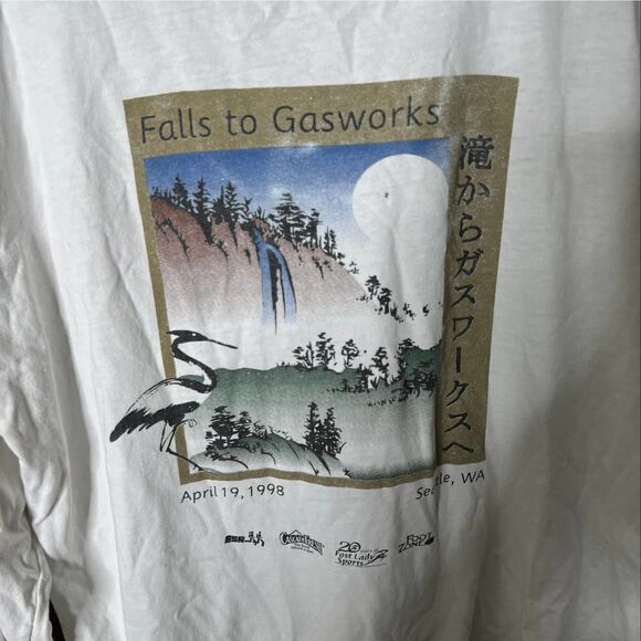 VTG Seattle Long Sleeve Shirt Tultex Medium - Picture 2 of 3